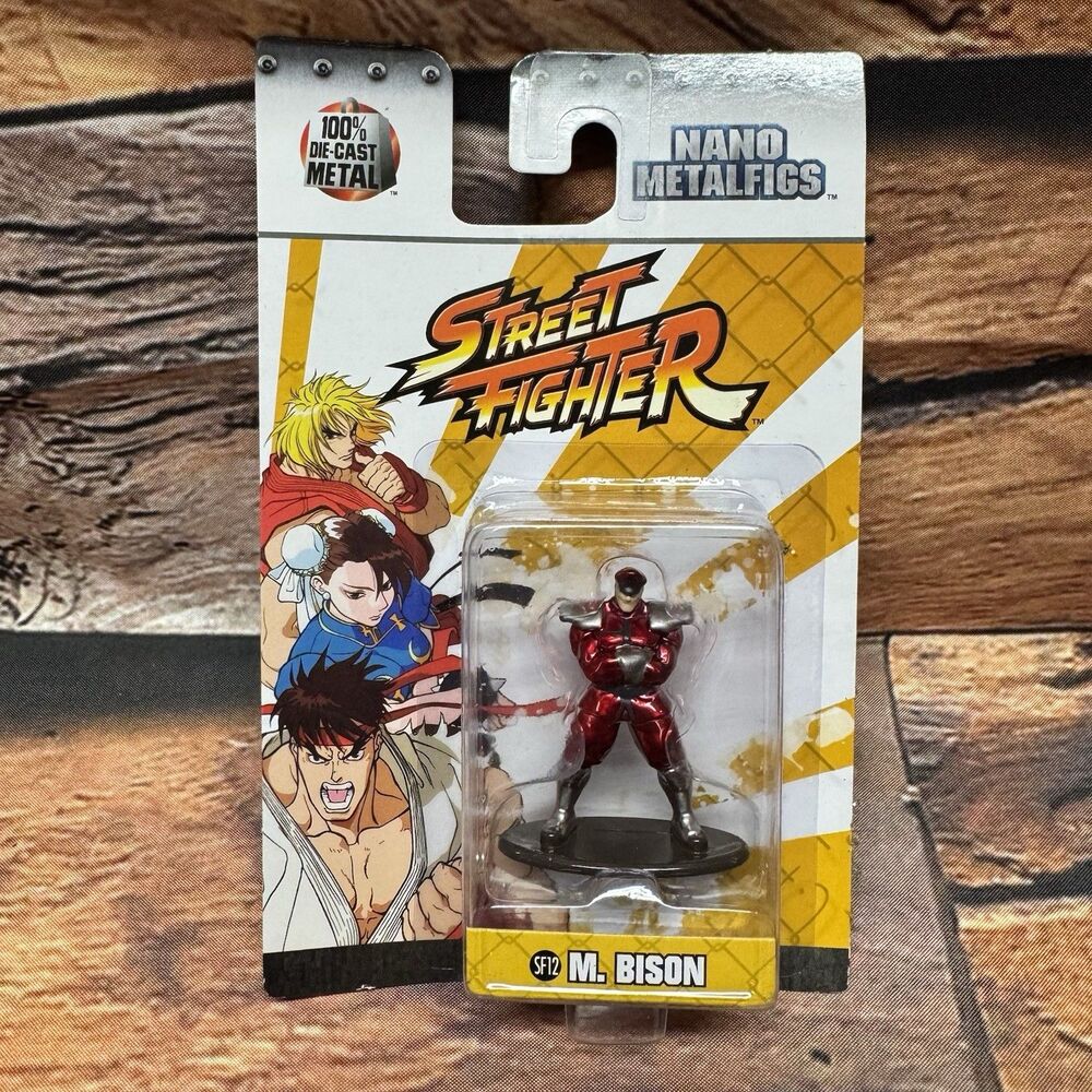 Jada Toys Nano Metalfigs Street Fighter SF12 M. Bison Die-Cast Figure Capcom MOC